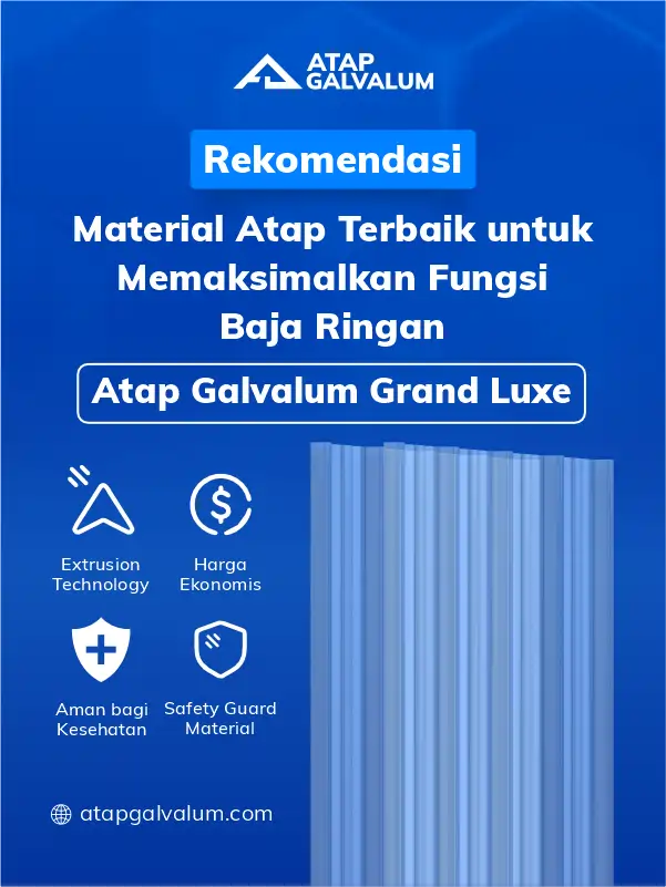 Rekomendasi Material Atap Terbaik untuk Memksimalkan Fungsi Baja Ringan