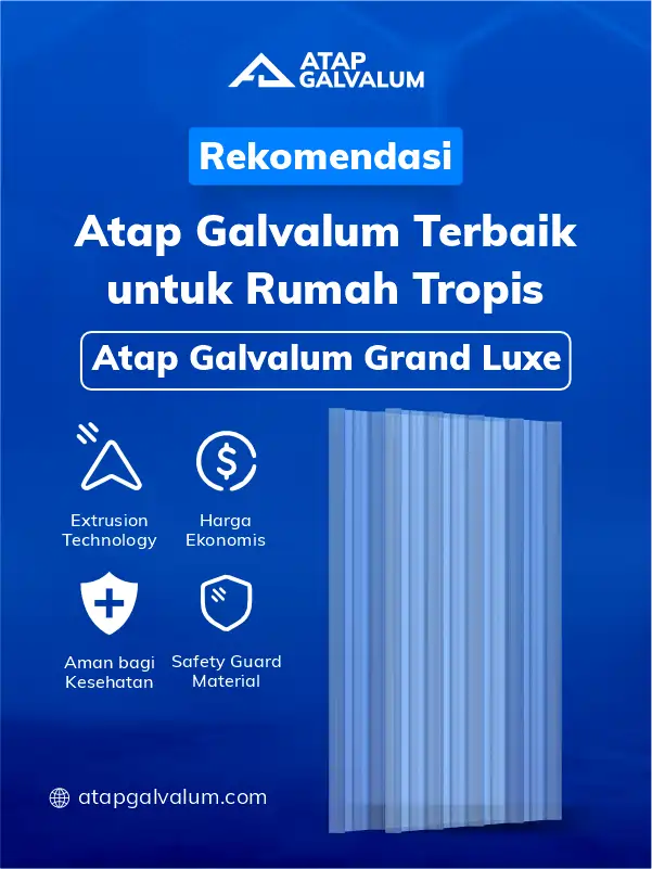Rekomendasi Atap Galvalum Terbaik untuk Rumah Tropis