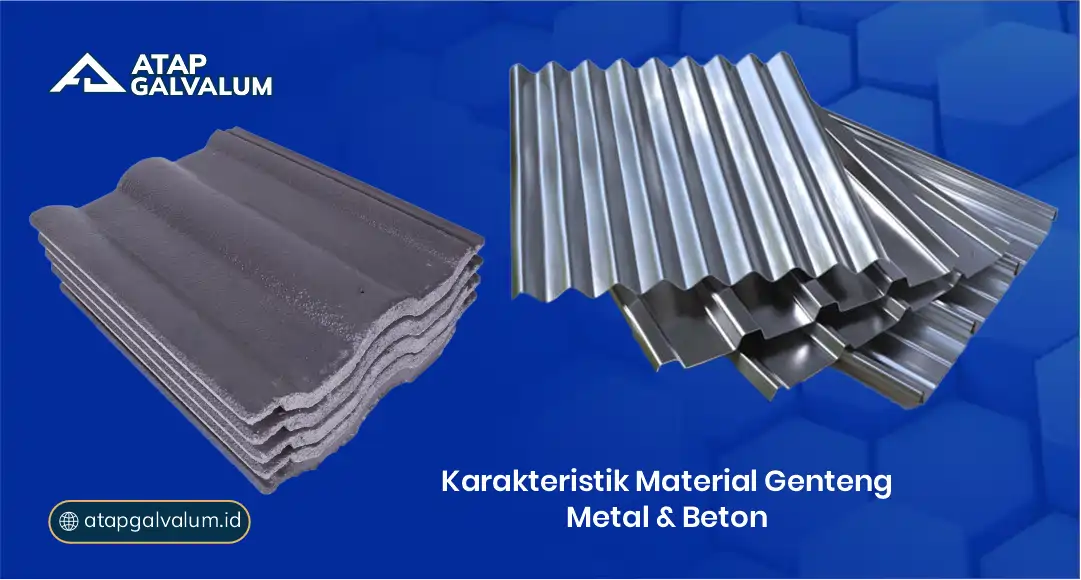 Karakteristik Material Genteng Metal dan Beton