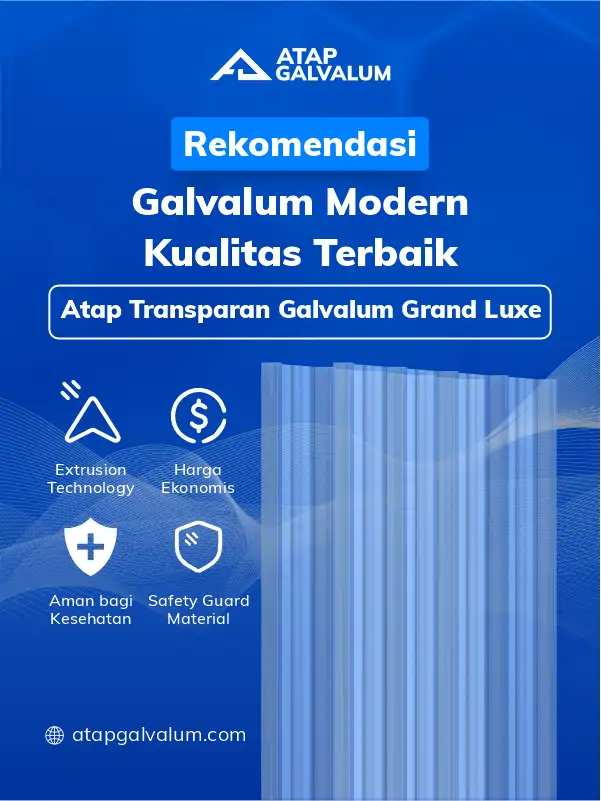 Rekomendasi Material Atap Galvalum Modern Kualitas Terbaik