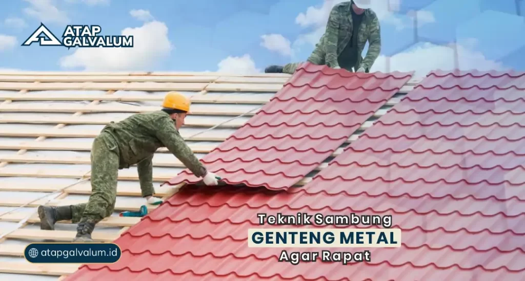Teknik Sambung Genteng Metal Agar Rapat