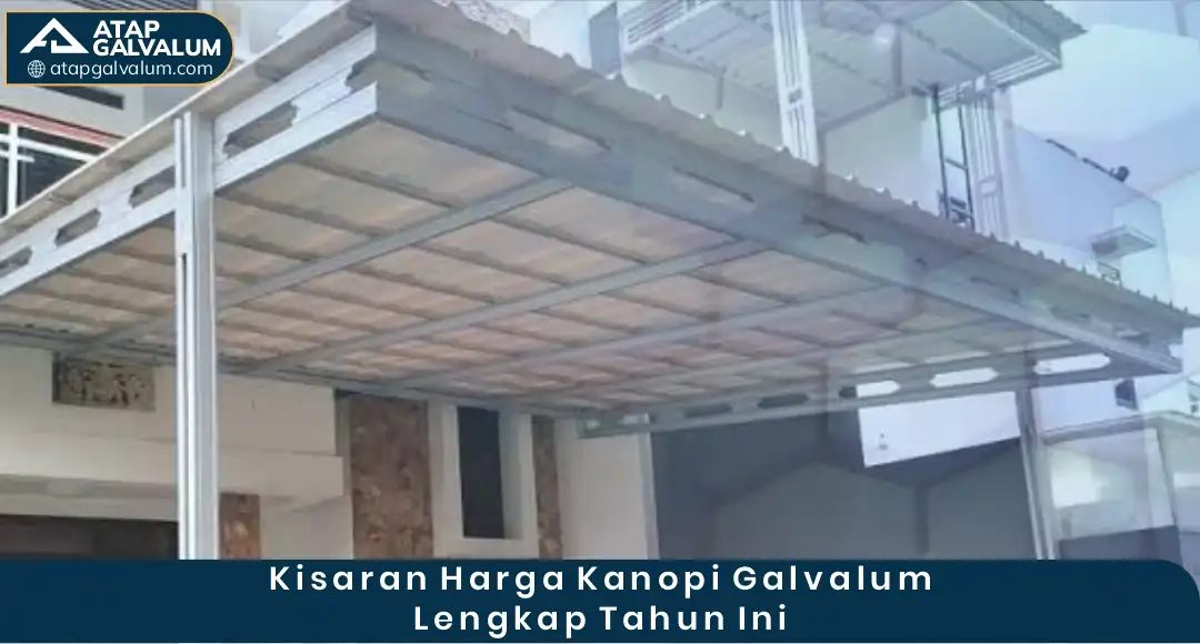 Kisaran Harga Kanopi Galvalum Lengkap Tahun Ini