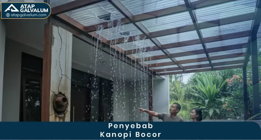 Penyebab Kanopi Bocor