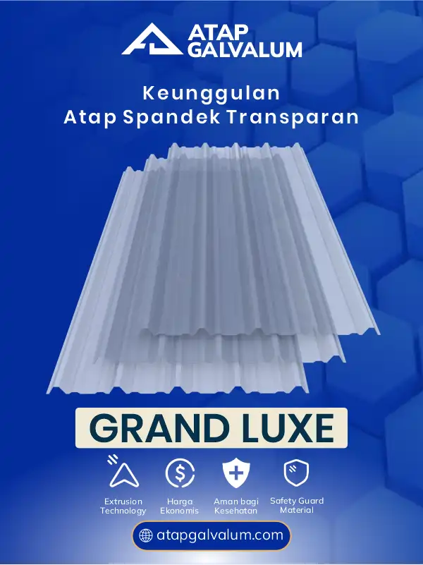 Berbagai Keunggulan Atap Transparan Spandek Grand Luxe