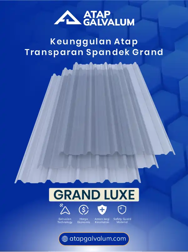 Berbagai Keunggulan Atap Transparan Spandek Grand Luxe