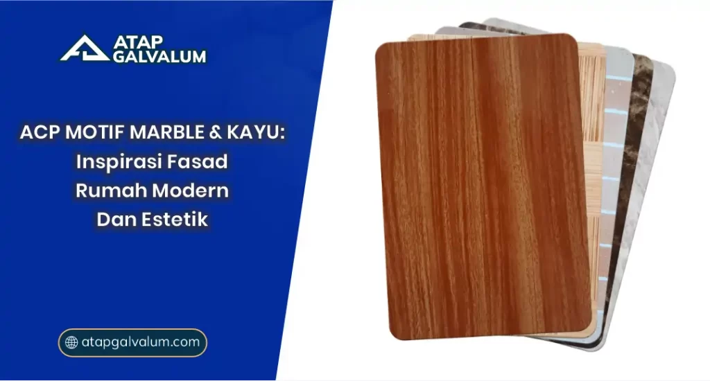 Fasad Rumah ACP Motif Marble