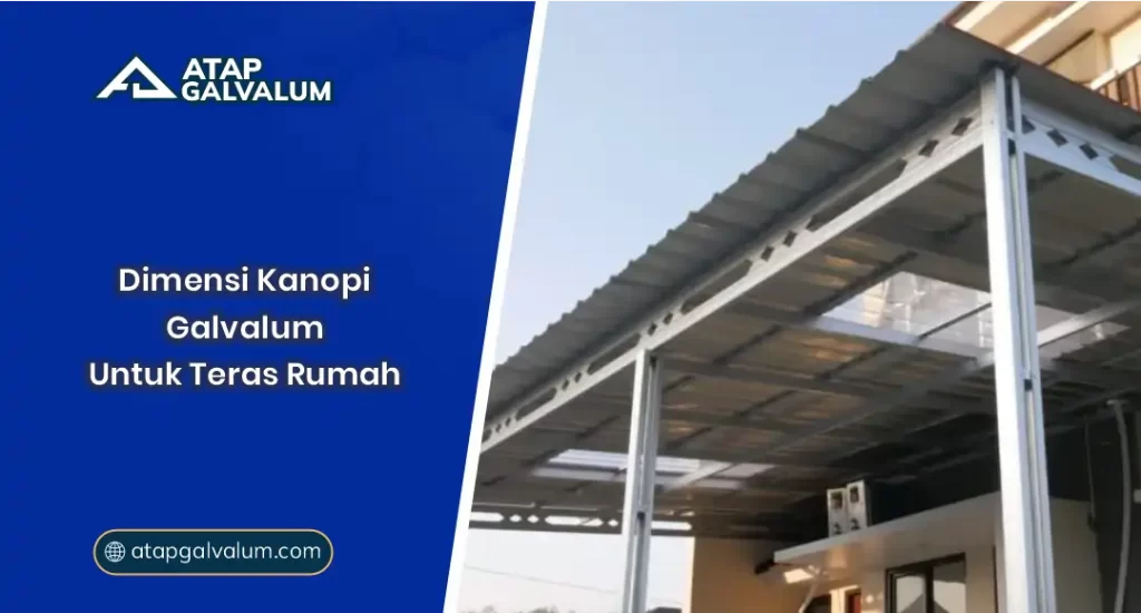 01 Dimensi Kanopi Galvalum Untuk Teras Rumah