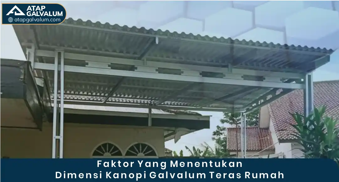 03 Faktor Yang Menentukan Dimensi Kanopi Galvalum Teras Rumah