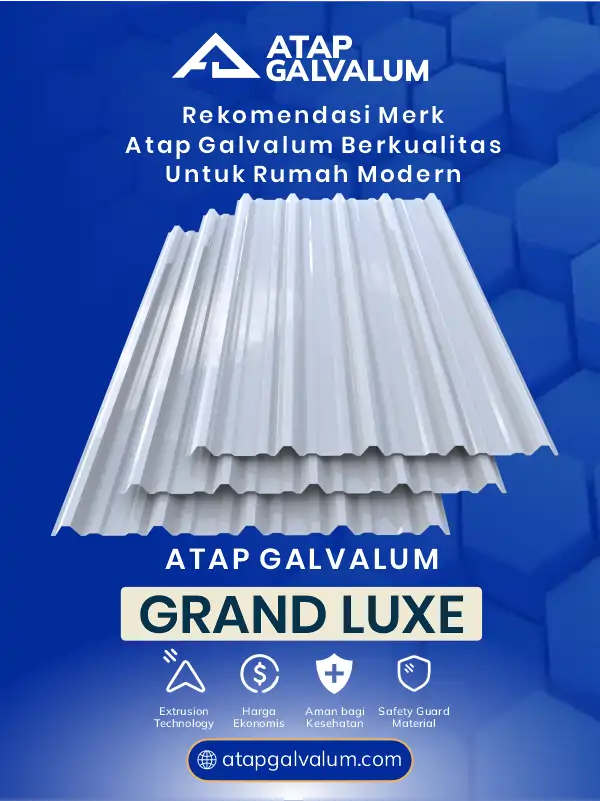 04 Rekomendasi Merk Atap Galvalum Rumah Modern