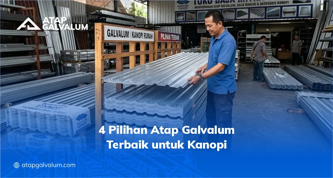 4 Pilihan Atap Galvalum Terbaik untuk Kanopi