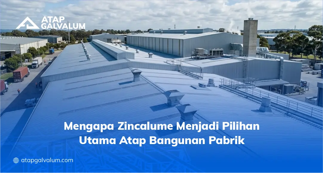 Mengapa Zincalume Menjadi Pilihan Utama Atap Bangunan Pabrik