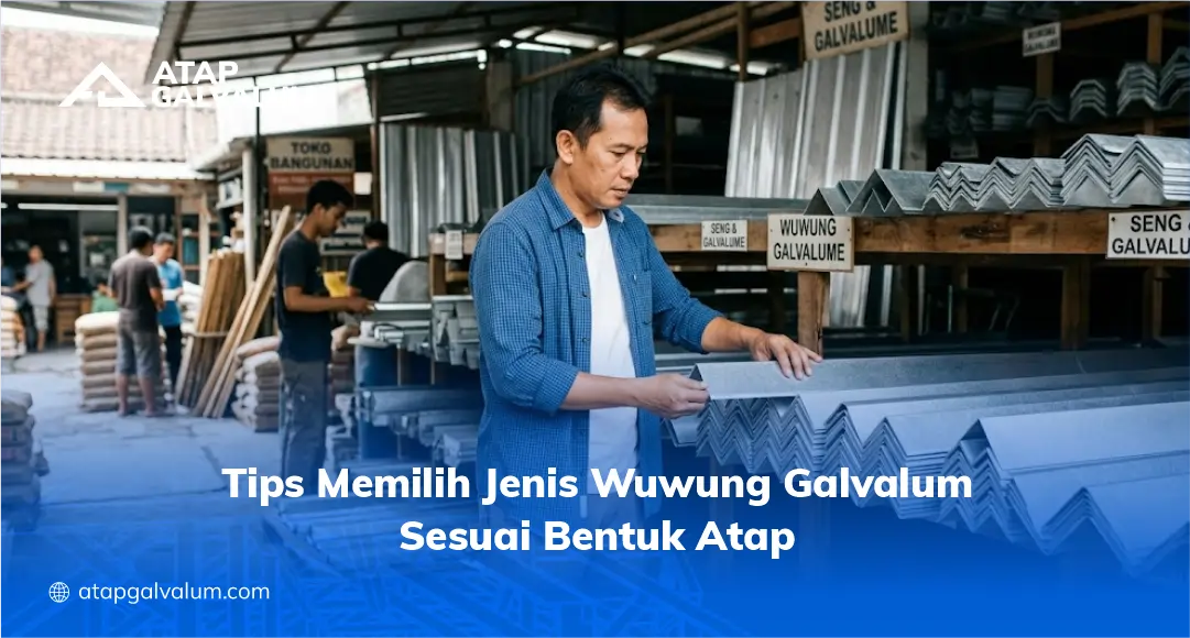 Tips Memilih Jenis Wuwung Galvalum Sesuai Bentuk Atap
