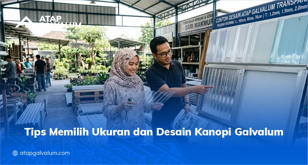 Tips Memilih Ukuran dan Desain Kanopi Galvalum