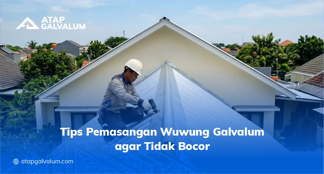 Tips Pemasangan Wuwung Galvalum agar Tidak Bocor