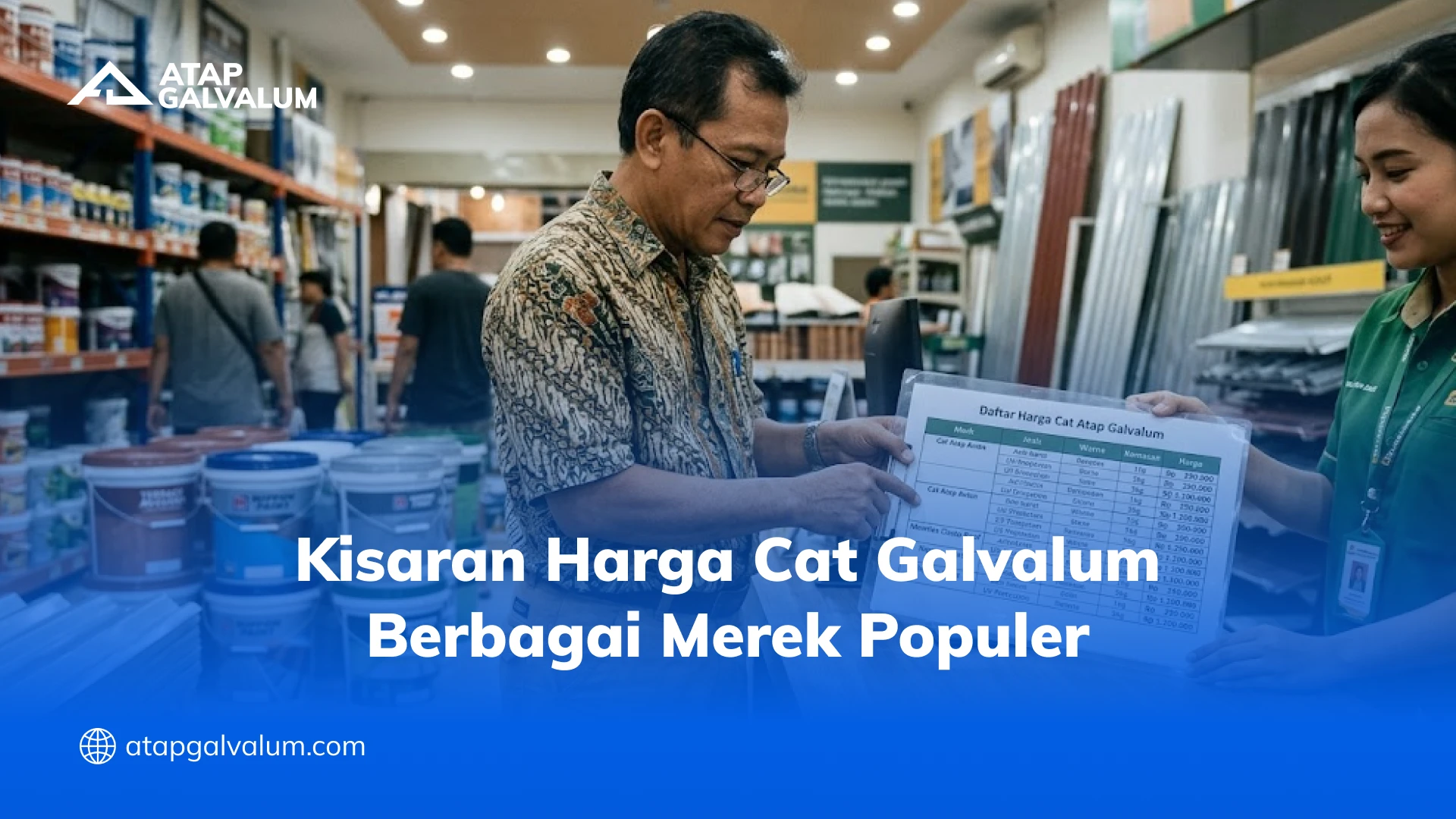 Kisaran Harga Cat Galvalum Berbagai Merek Populer