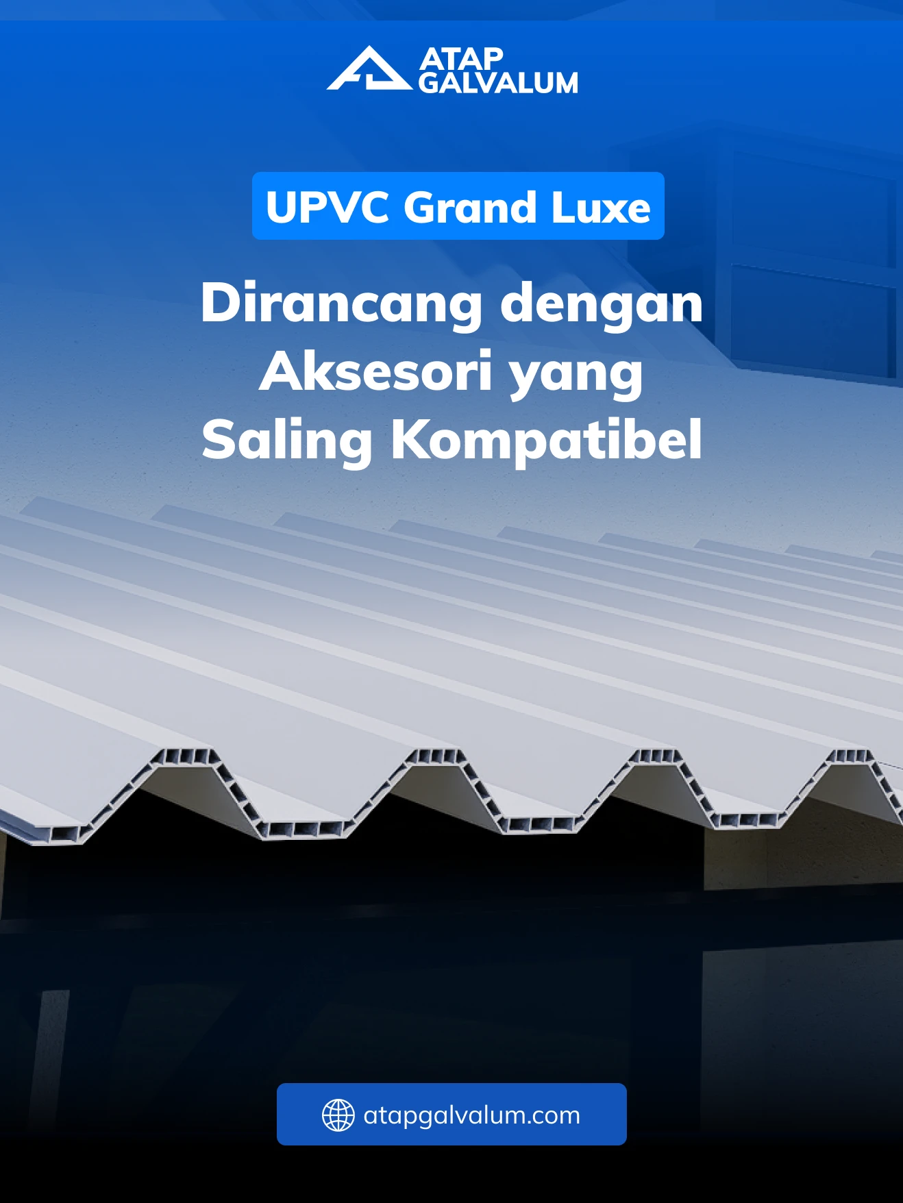UPVC Grand Luxe Dirancang dengan Aksesori yang Saling Kompatibel